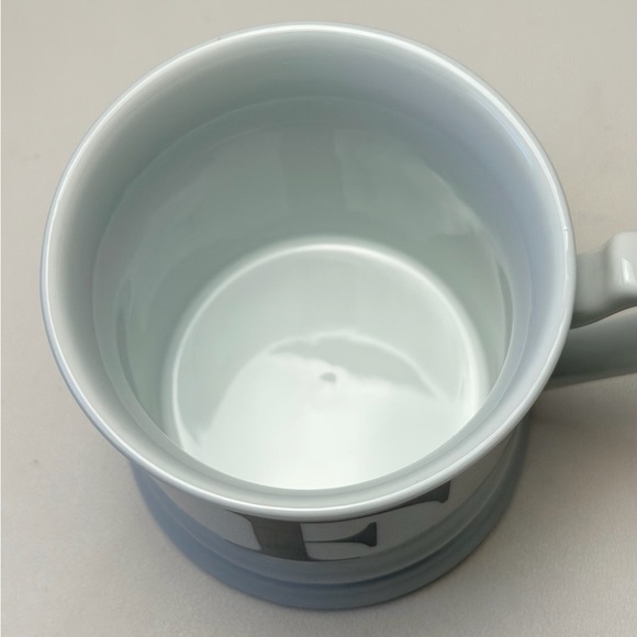 Williams Sonoma Black White Porcelain Monogram Letter Initial Mug “ F" - Picture 4 of 5